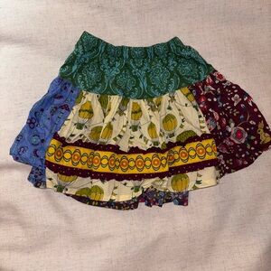 Multicolor Bohemian Patchwork Skirt